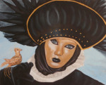 Carnaval de Vezezia - 50 by 60 cm - olie